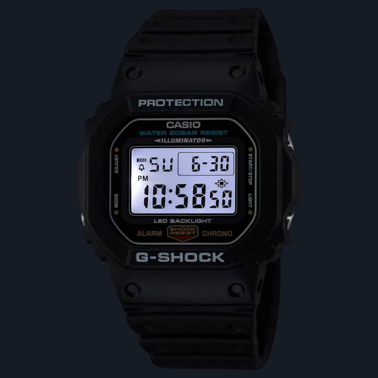 G-SHOCK DW-5600UE-1_Light